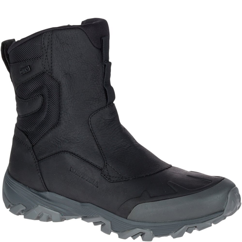 MERRELL MEN'S COLDPACK ICE+ 8" ZIP POLAR WATERPROOF SNOW BOOT, BLACK, 11 M US - Picture 3 of 6